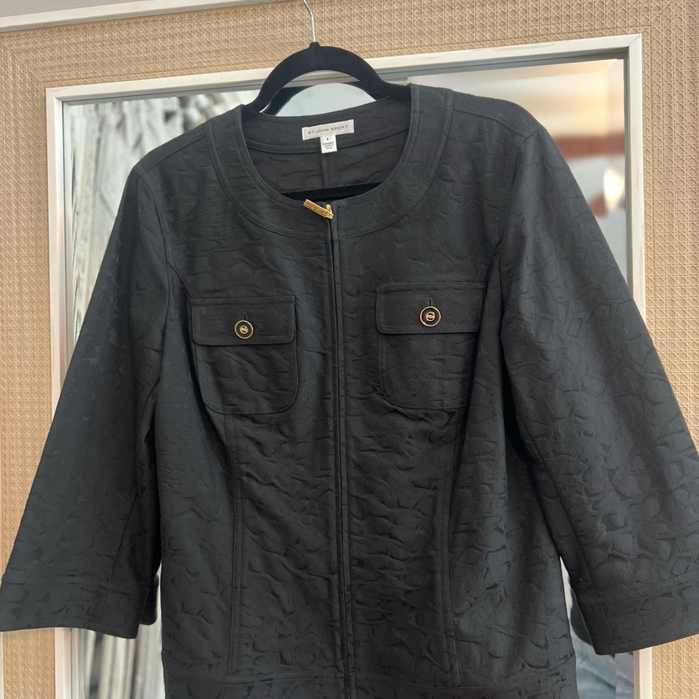 St. John Sport Black Women's Jacket